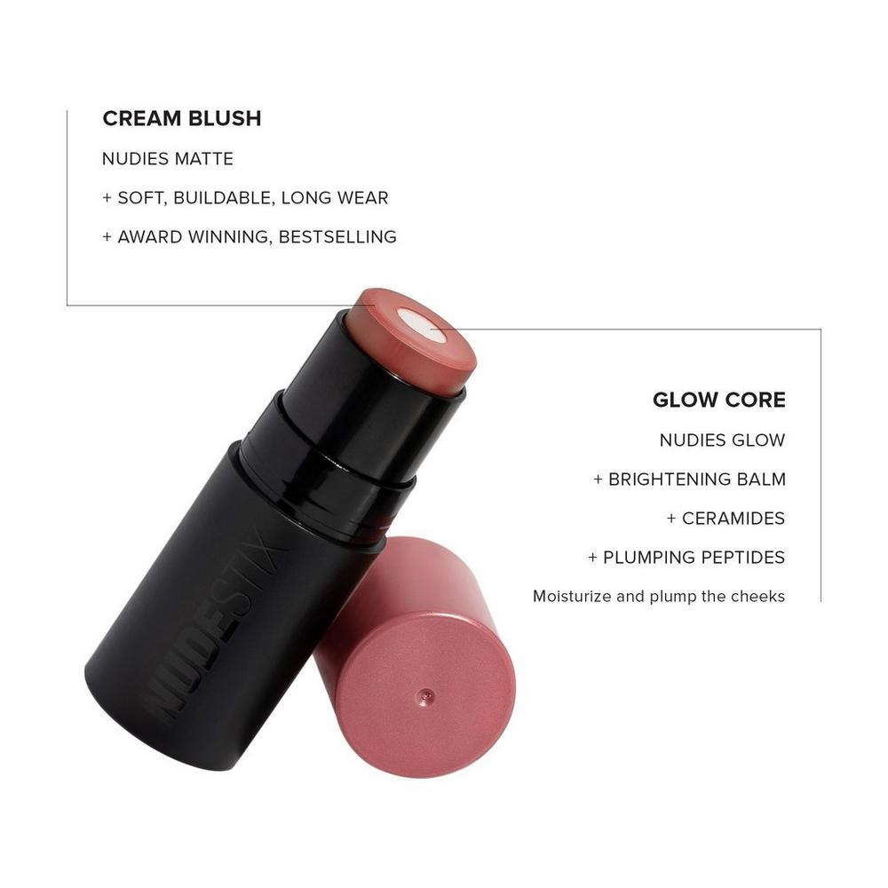 NUDIES Matte + Glow Core All Over Face Blush Color