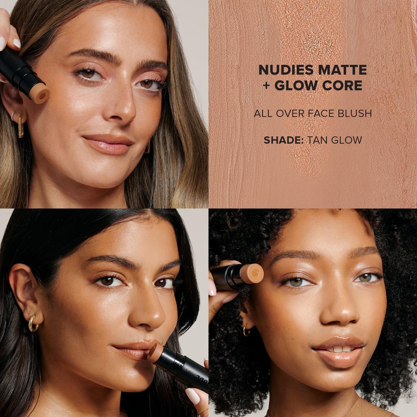 NUDIES Matte + Glow Core All Over Face Blush Color