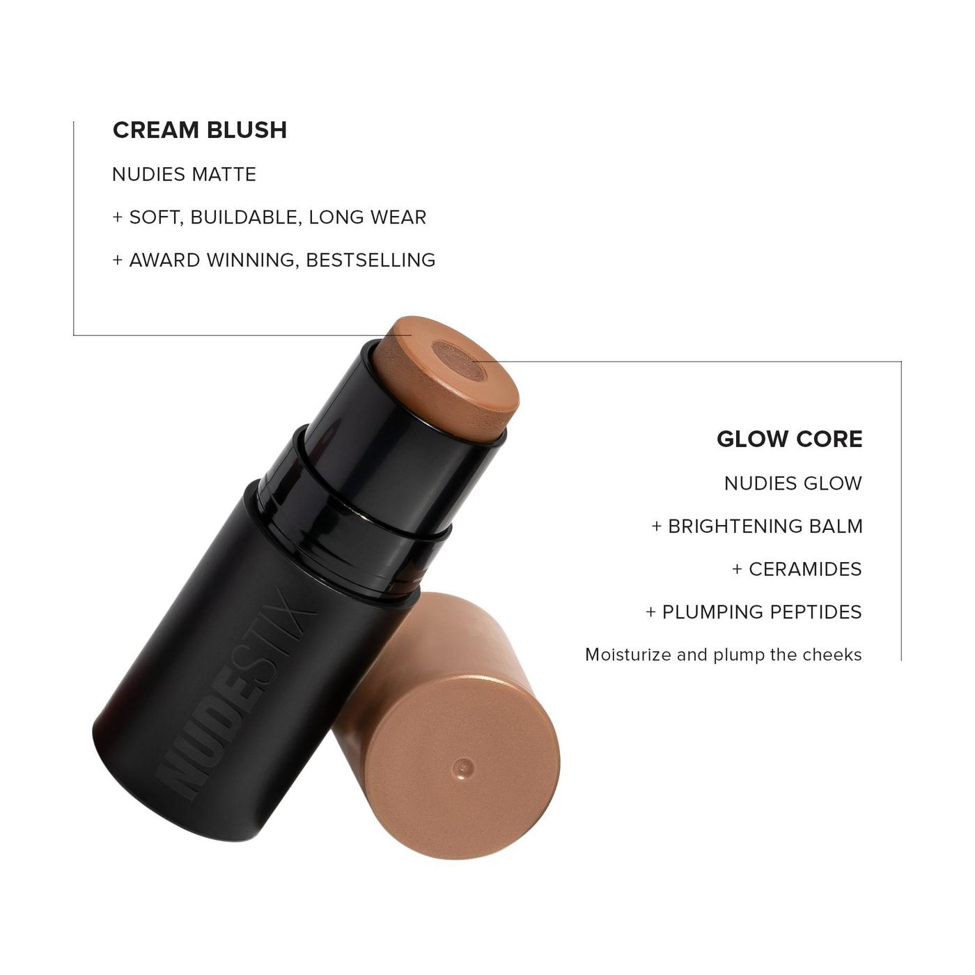 NUDIES Matte + Glow Core All Over Face Blush Color
