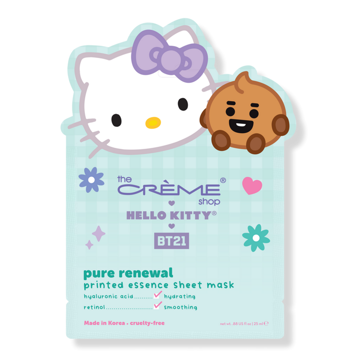 The Crème Shop Hello Kitty BT21 Pure Renewal Printed Essence Sheet Mask #1