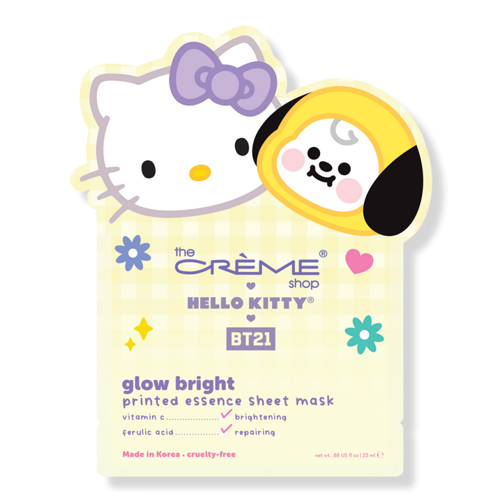 The Crème Shop Hello Kitty & BT21 Glow Bright Printed Essence Sheet Mask #1