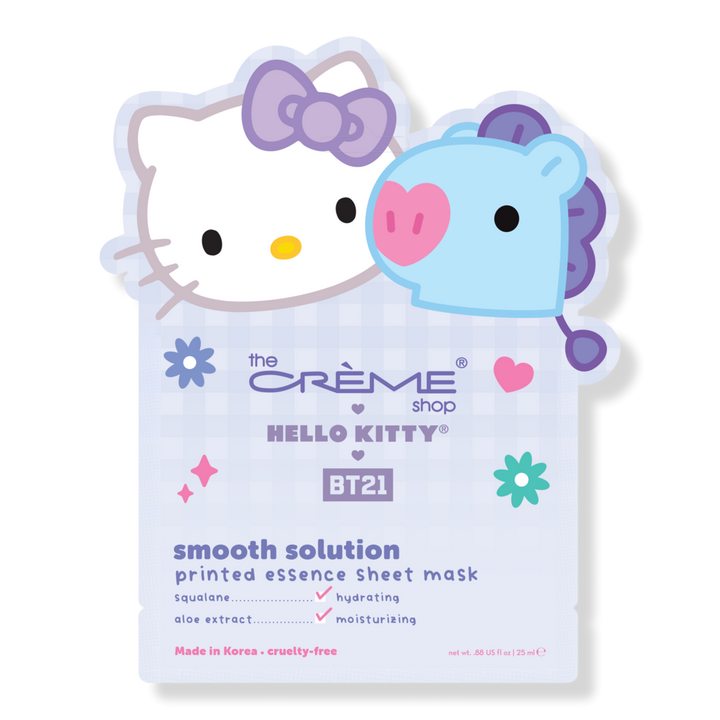 The Crème Shop Hello Kitty & BT21 Smooth Solution Printed Essence Sheet Mask #1