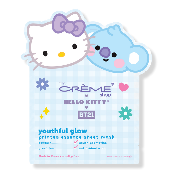 The Crème Shop Hello Kitty & BT21 Youthful Glow Printed Essence Sheet Mask #1