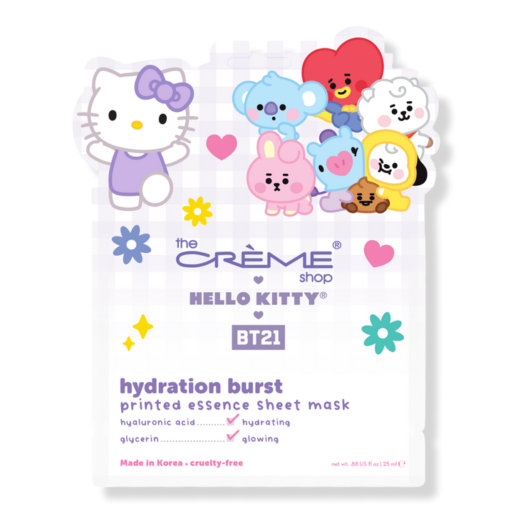 The Crème Shop Hello Kitty & BT21 Hydration Burst Printed Essence Sheet Mask #1