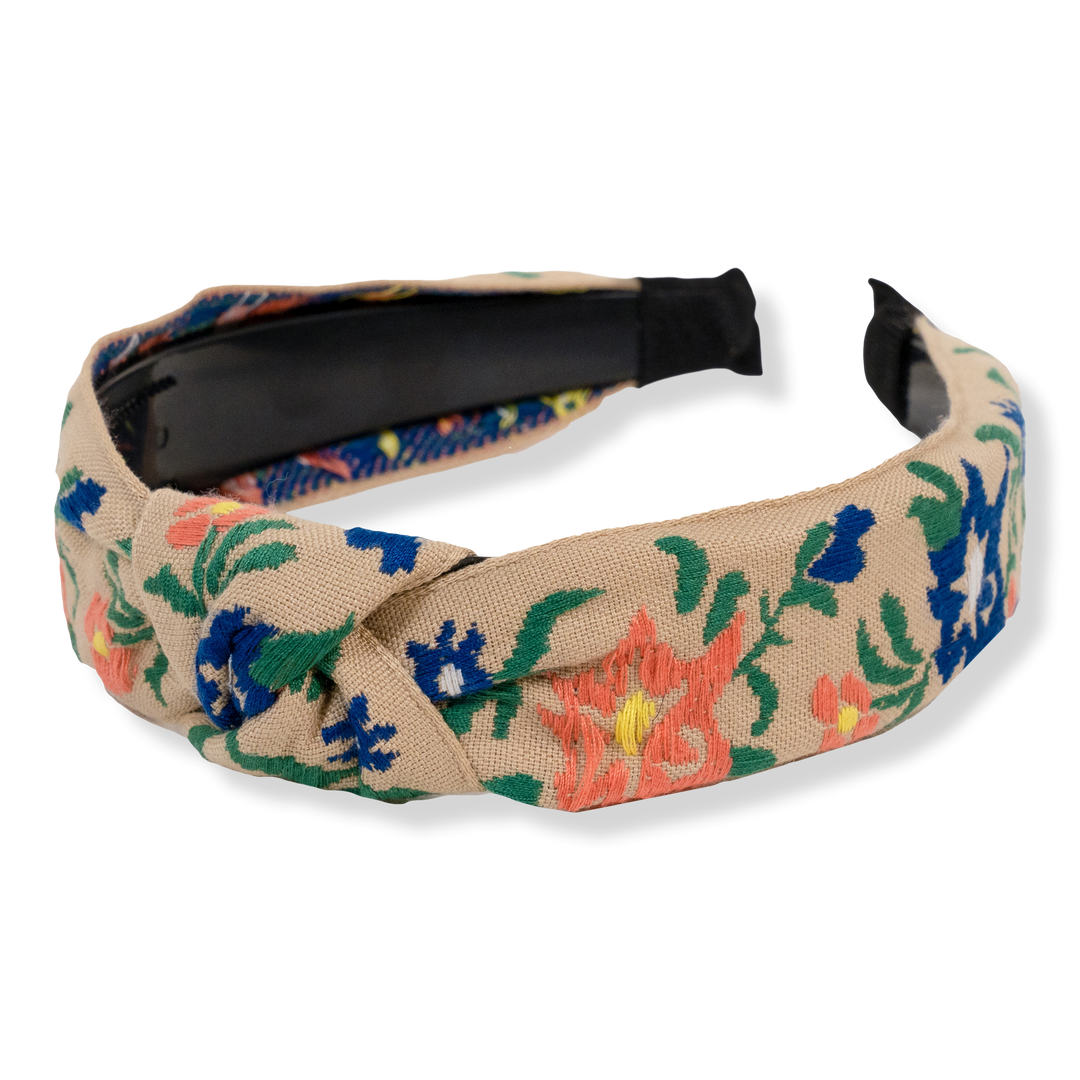 Locks & Mane Embroidered Floral Headband #1