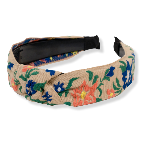 Locks & Mane Embroidered Floral Headband #1