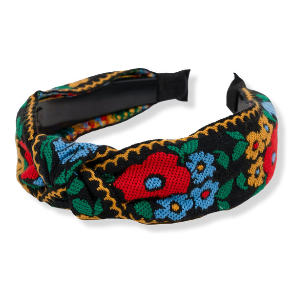 Locks & Mane Embroidered Floral Headband #1