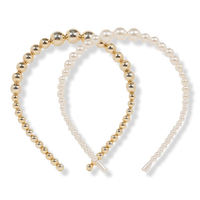 Having a Ball Pearl & Gold Headbands