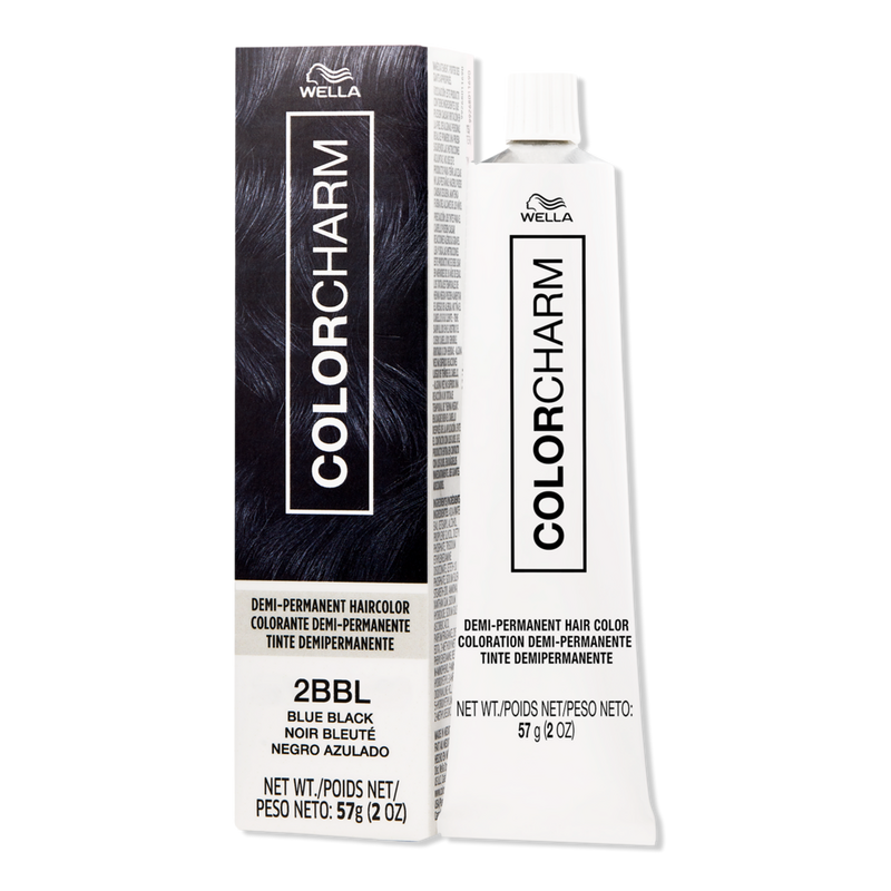 Wella - 2BBL Blue Black Colorcharm Demi-Permanent Cream Hair Color