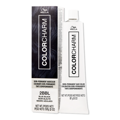 Wella 2BBL Blue Black Colorcharm DemiPermanent Cream Hair Color