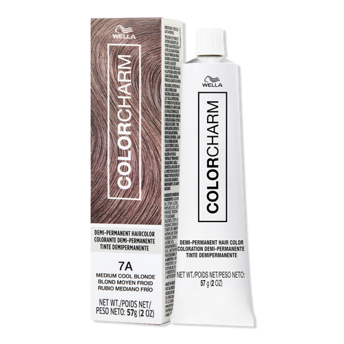 Wella 7A Medium Cool Blonde Colorcharm DemiPermanent Cream Hair