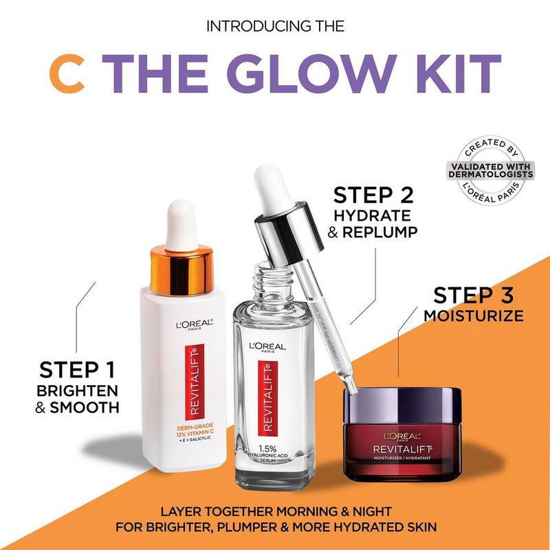 l'oreal glutathione serum L'Oreal Revitalift C The Glow Kit