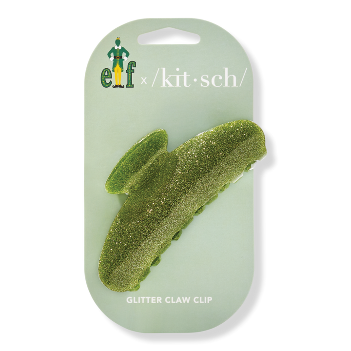 Kitsch Elf x Kitsch Sparkly Green Glitter Claw Clip #1