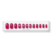 High End Red Round Reusable Pop-On Manicures