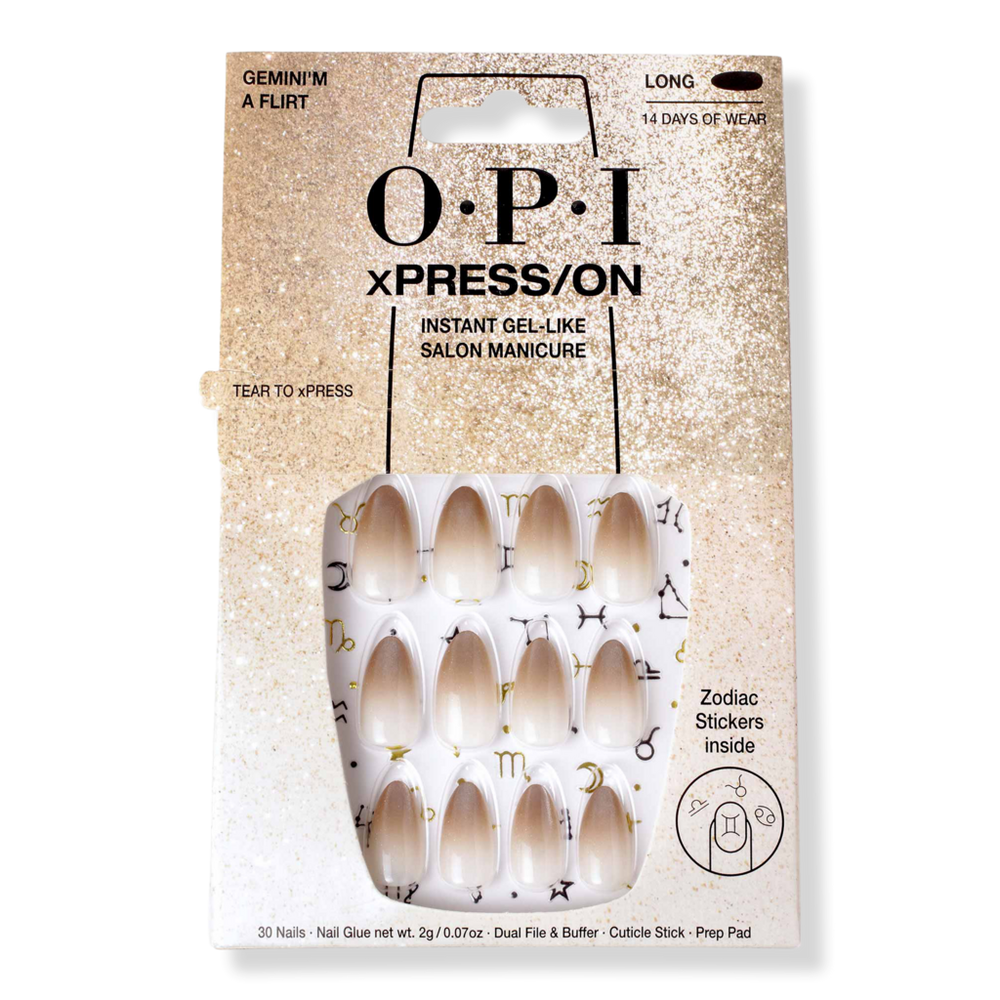 Opi Xpress/on Special Effect Press On Nails - Gemini'm A Flirt