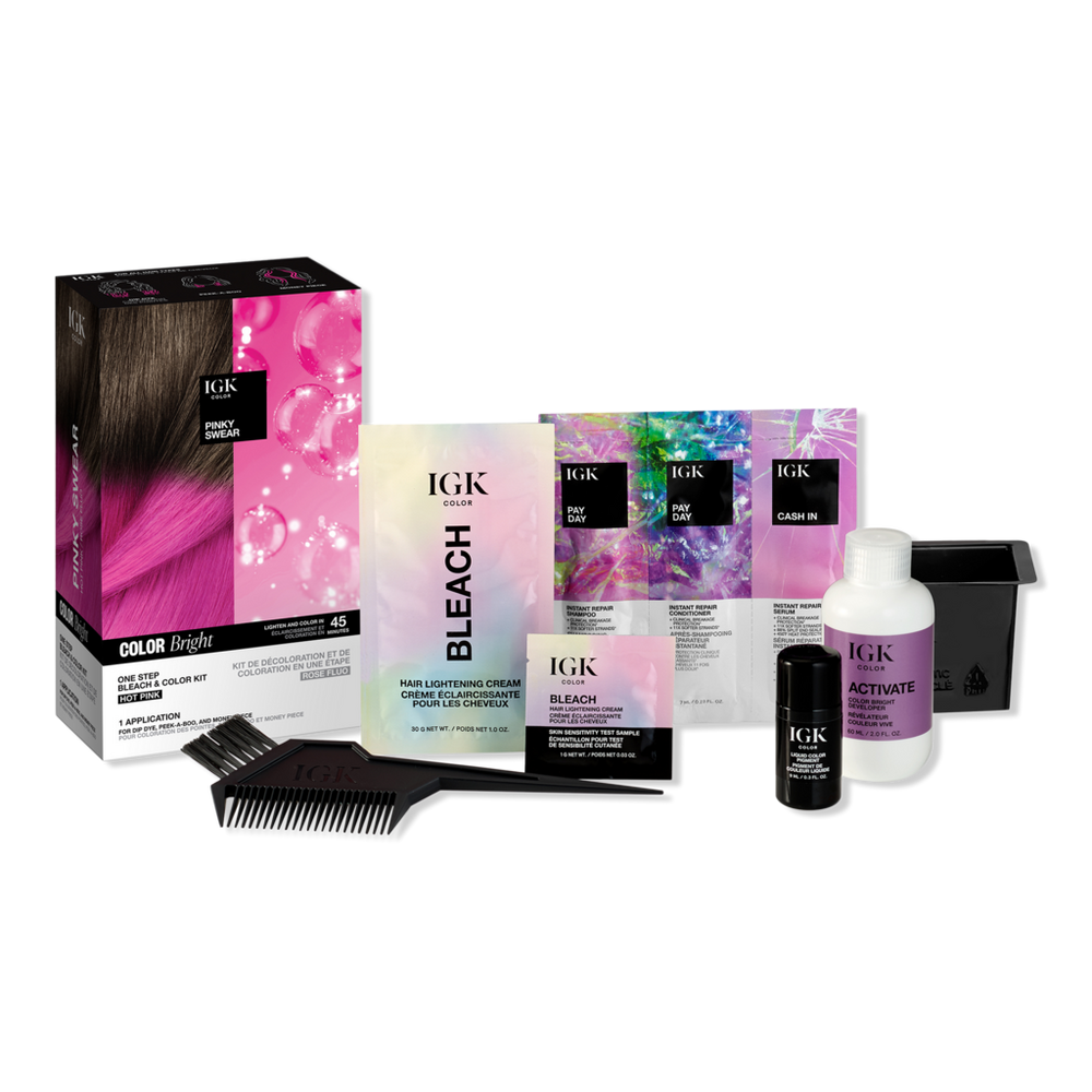 Igk Color Bright One Step Bleach & Color Kit - Pinky Swear