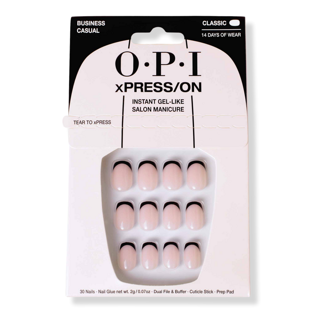 Opi Xpress/on French Tip Press On Nails - Business Casual