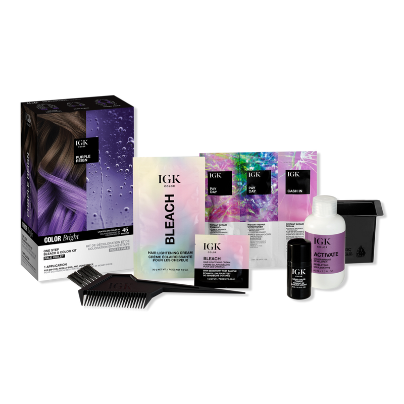 IGK - Purple Reign Color Bright One Step Bleach & Color Kit | Ulta