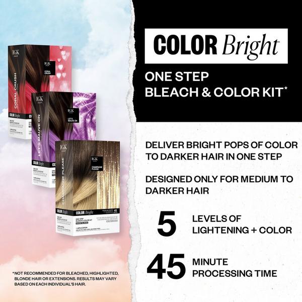 IGK Color Bright One Step Bleach & Color Kit #5