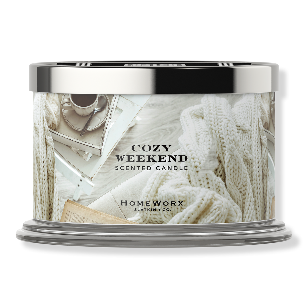 HomeWorx Cozy Weekend 4-Wick Scented Candle #1