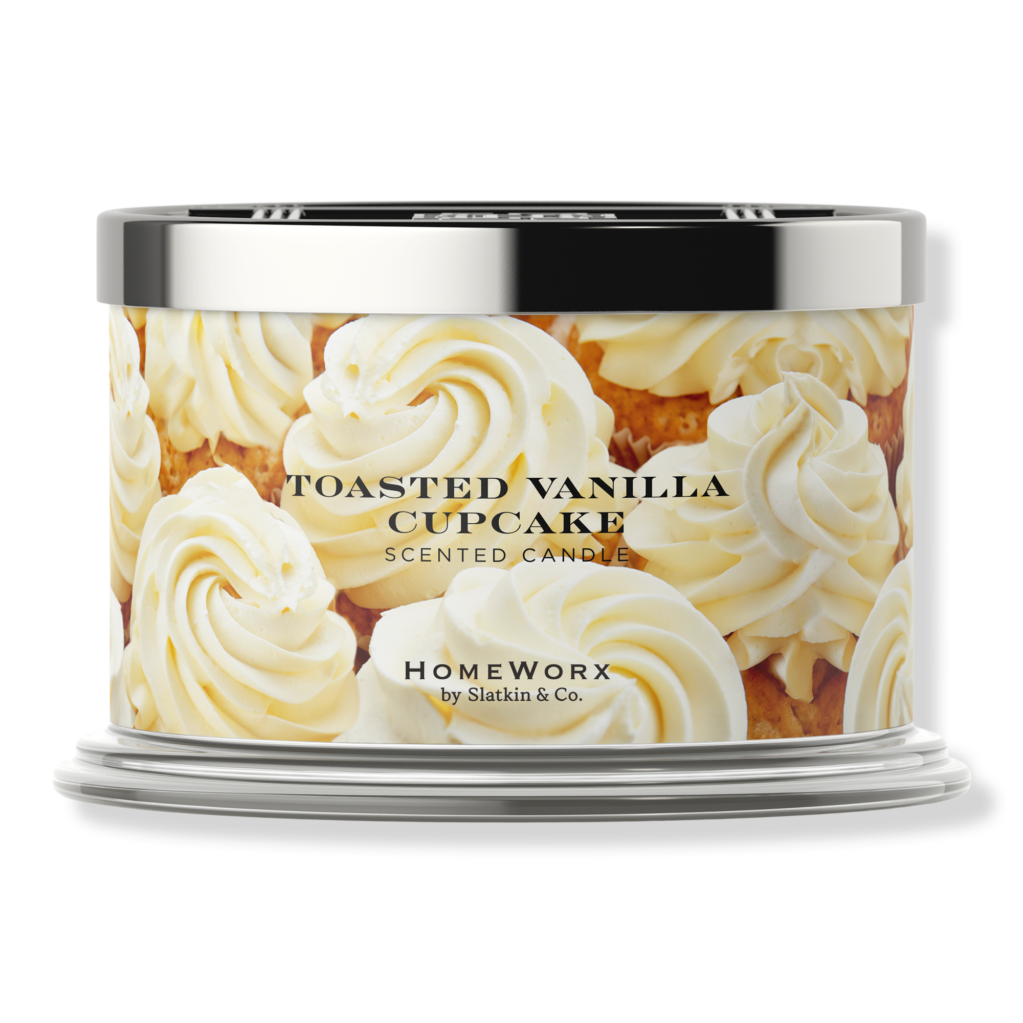 HomeWorx Toasted Vanilla Cupcake 4-Wick Scented Candle #1