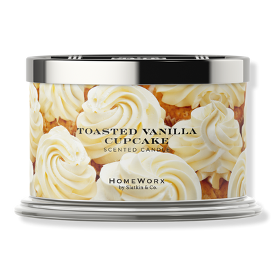 HomeWorx Toasted Vanilla Cupcake 4-Wick Scented Candle