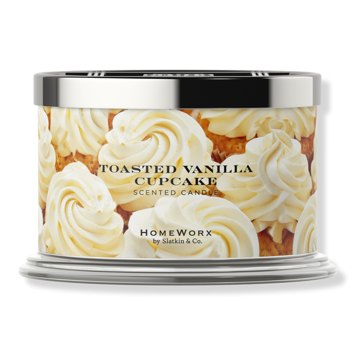 HomeWorx Toasted Vanilla Cupcake 4-Wick Scented Candle #1