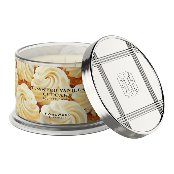 HomeWorx Toasted Vanilla Cupcake 4-Wick Scented Candle #2