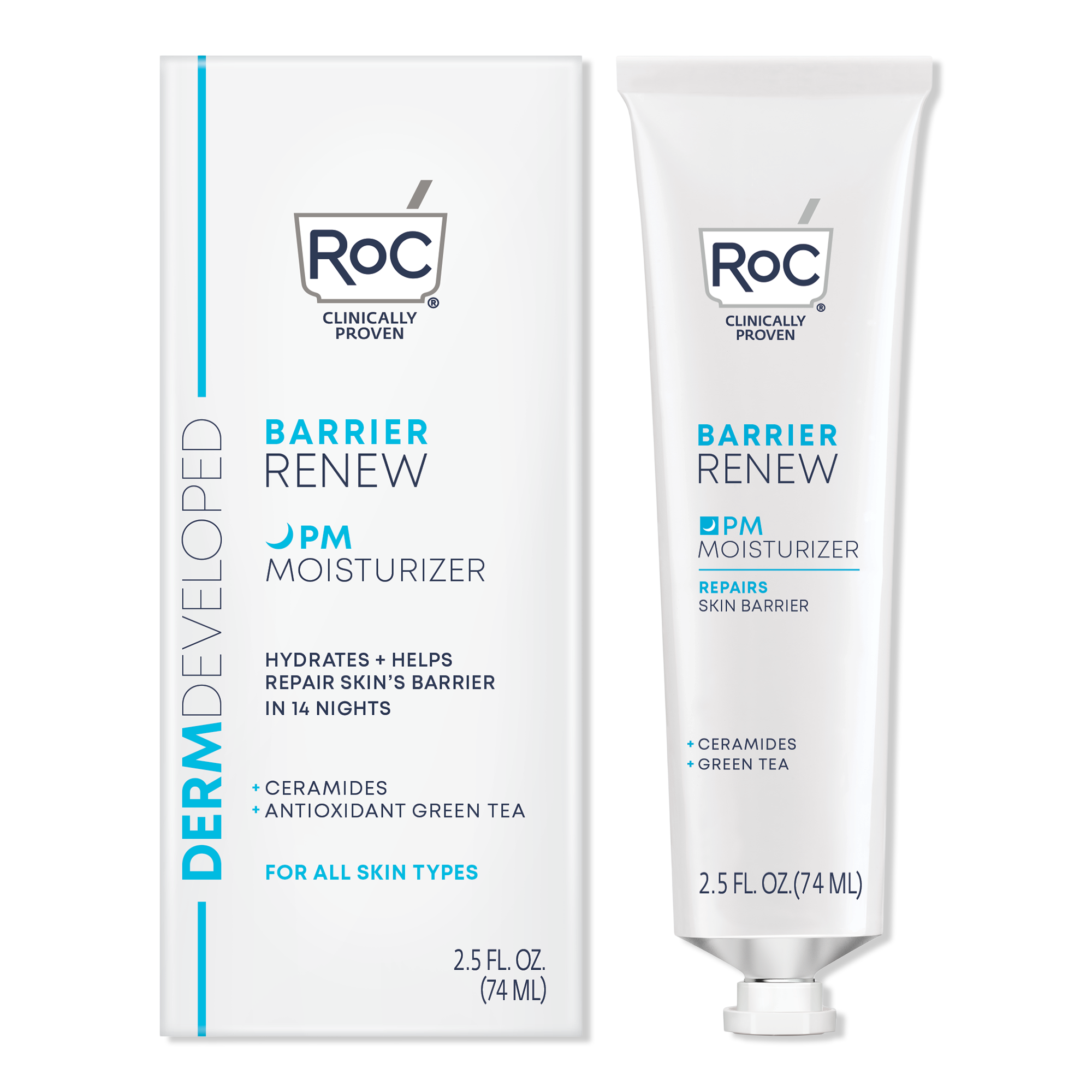 RoC Barrier Renew PM Moisturizer Ceramides + Antioxidant Green Tea #1