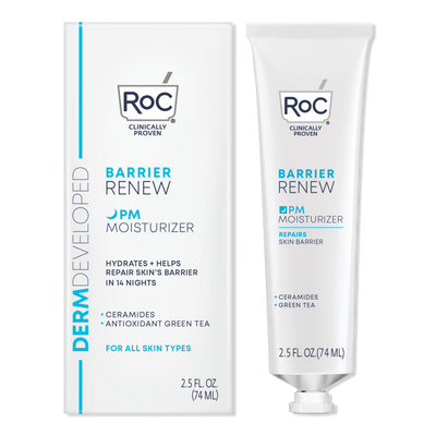 RoC Barrier Renew PM Moisturizer Ceramides + Antioxidant Green Tea