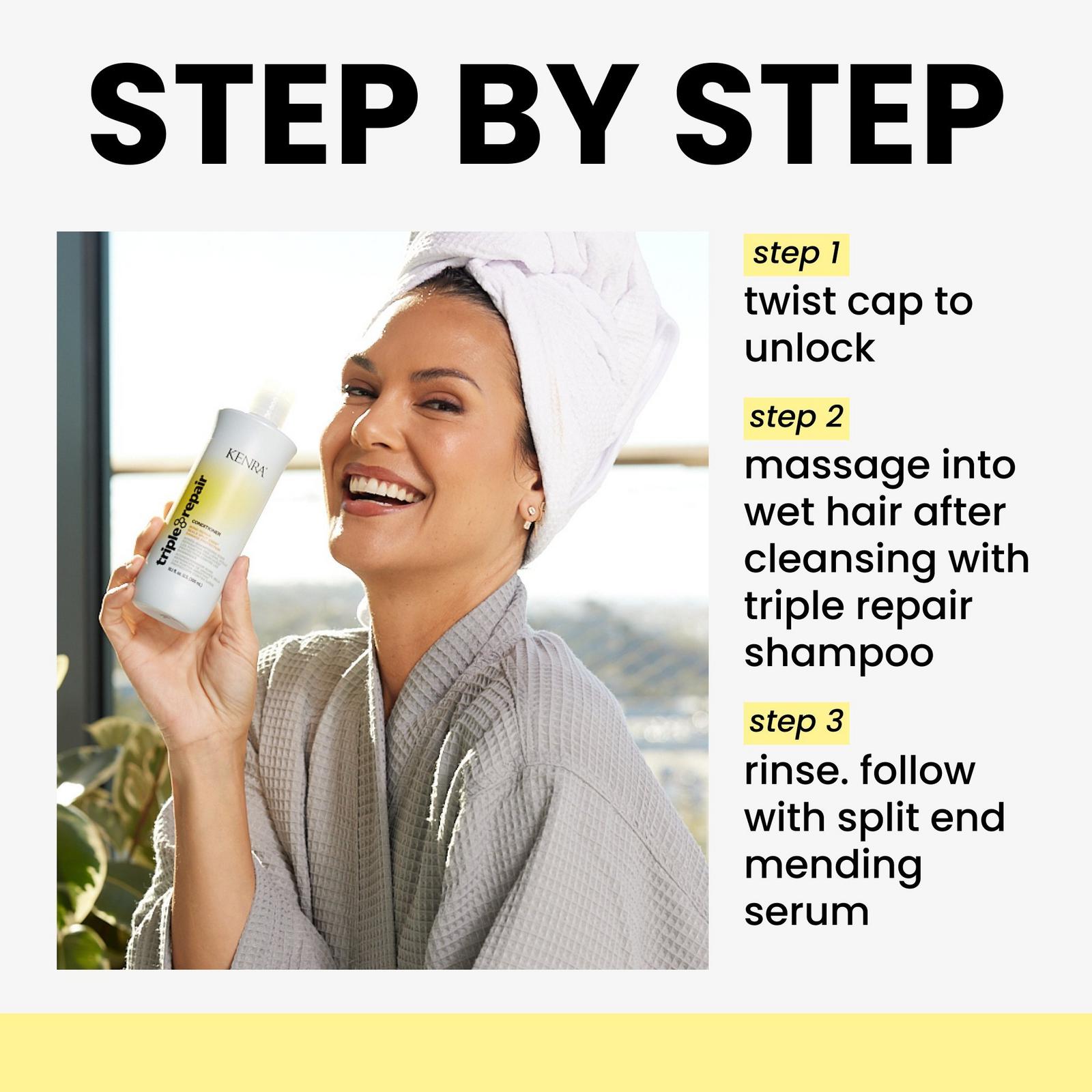 Triple Repair Conditioner Bonding for Damaged Hair