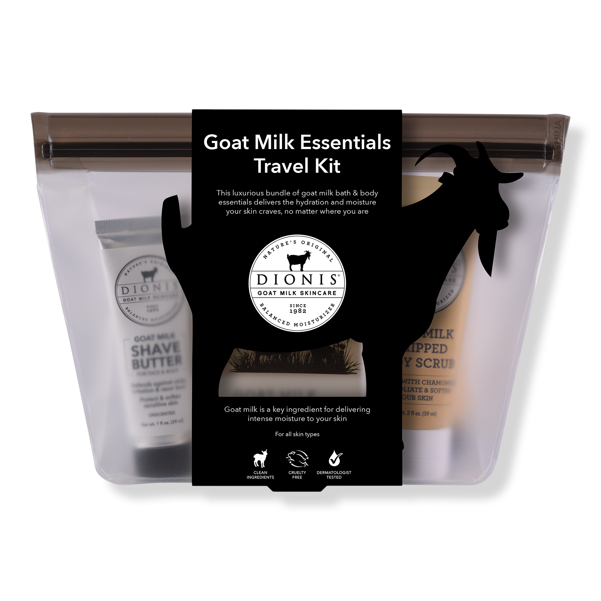 Dionis Vanilla Bean Goat Milk Travel Kit #1