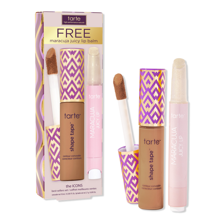 Tarte The ICONS Shape Tape Concealer + Maracuja Juicy Lip Balm Best-Sellers Set #1
