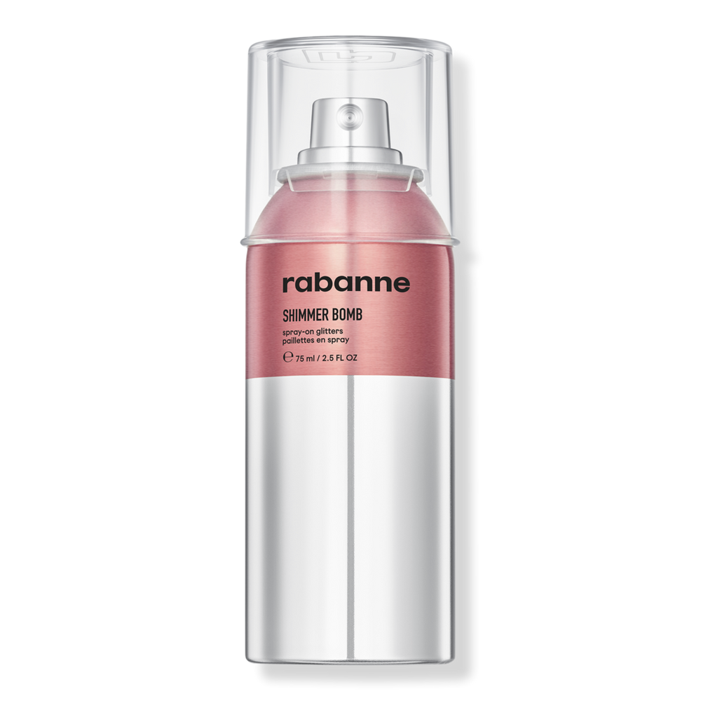Rabanne Shimmer Bomb Face & Body Spray-on Glitter - Rose Dore