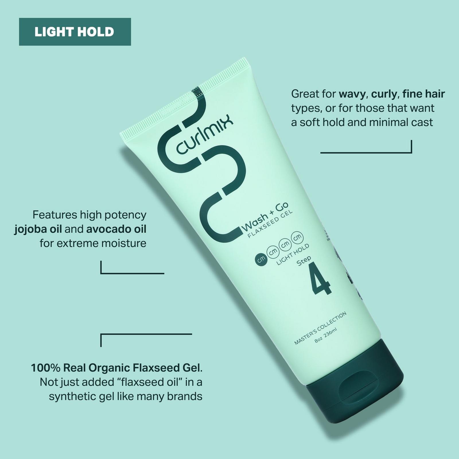 Wash and Go Flaxseed Gel for Curly Hair