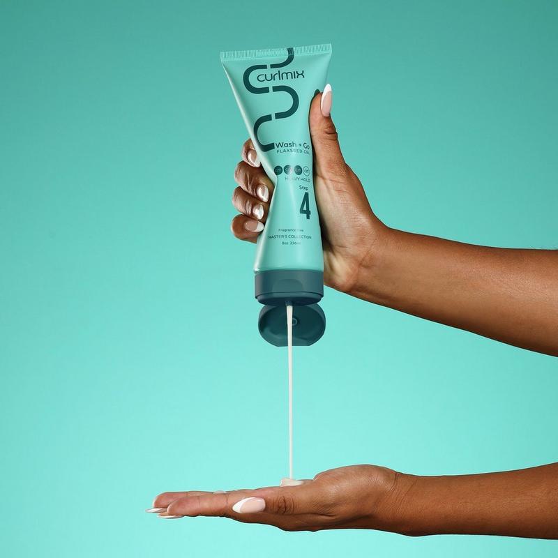 CurlMix - Heavy Hold Wash and Go Flaxseed Gel for Curly Hair
