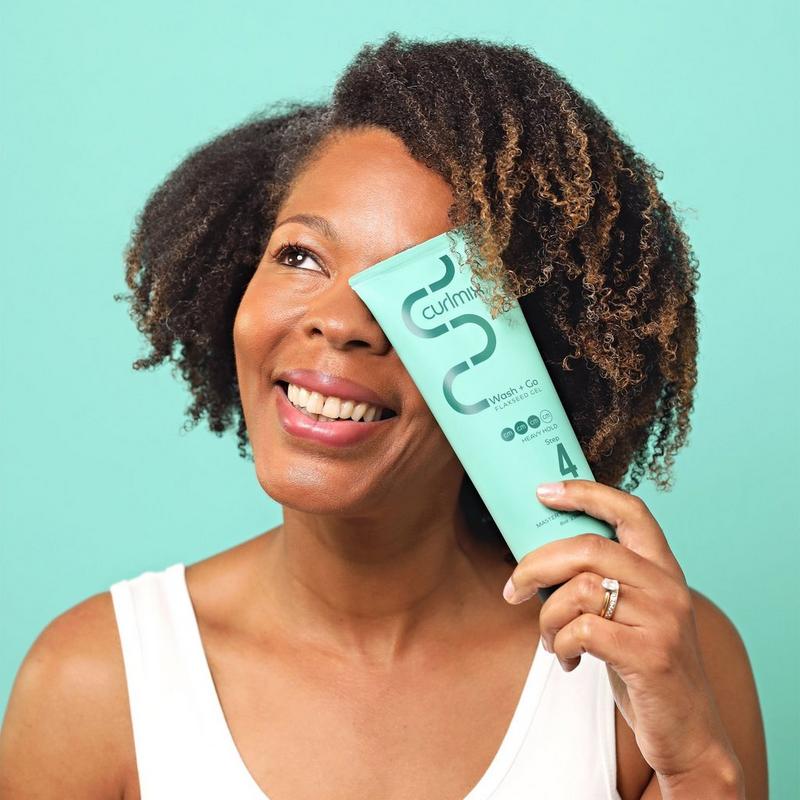 CurlMix - Heavy Hold Wash and Go Flaxseed Gel for Curly Hair