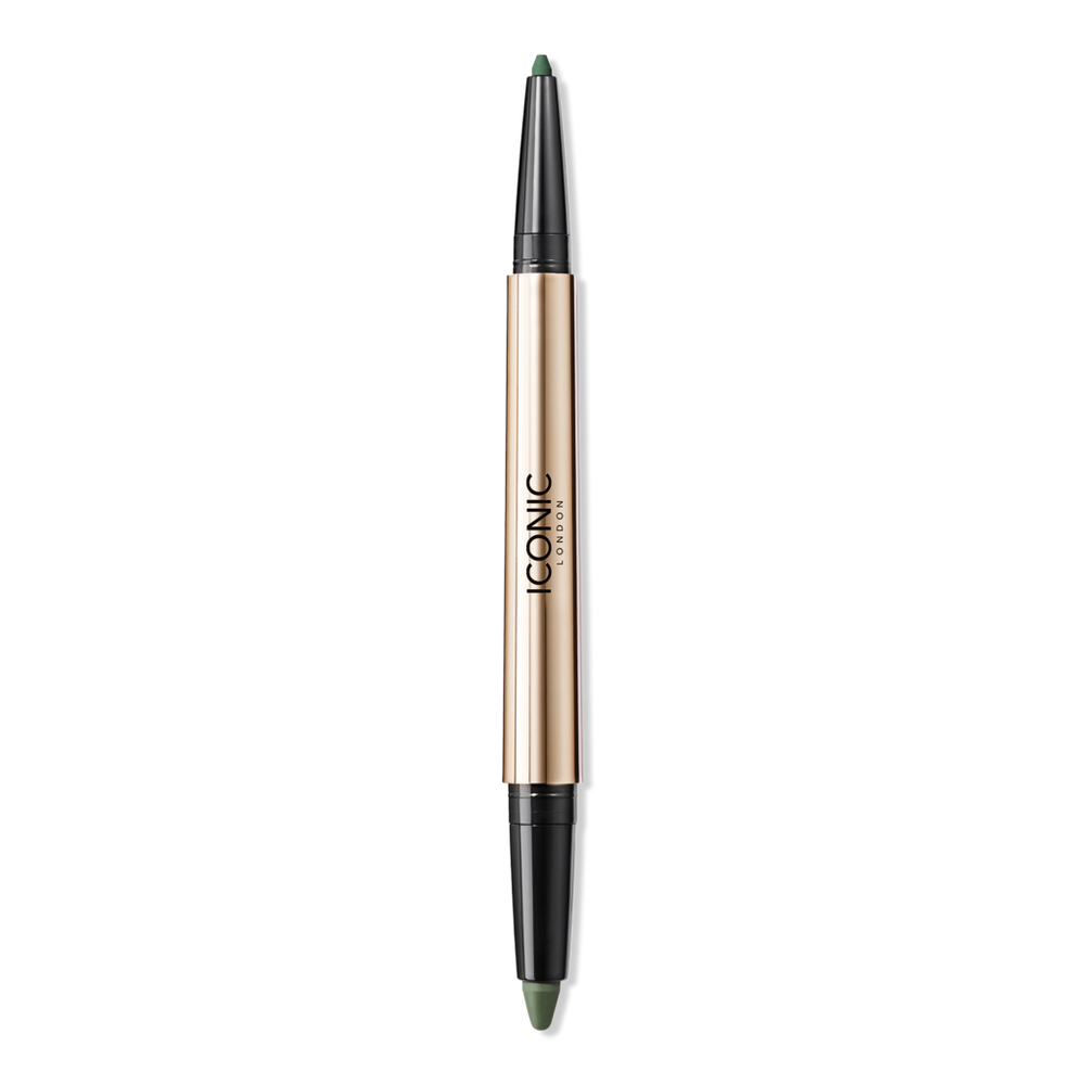 Iconic London Smokey Eye Duo Dual-ended Kajal Eyeliner - Juniper Green In Green