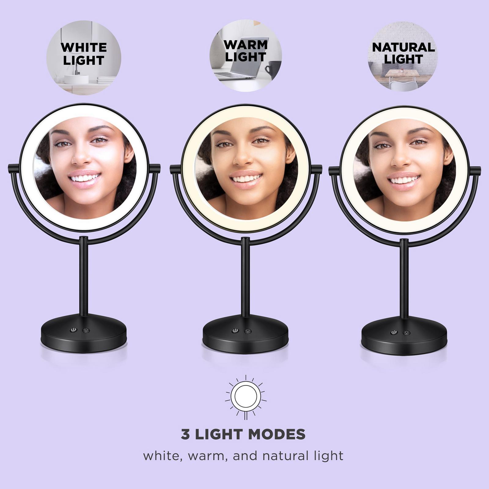 Halo Double-Sided Lighted Makeup Mirror