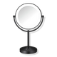 Matte Black Vanity LED Double-Sided 1X/10X Magnification Mirror
