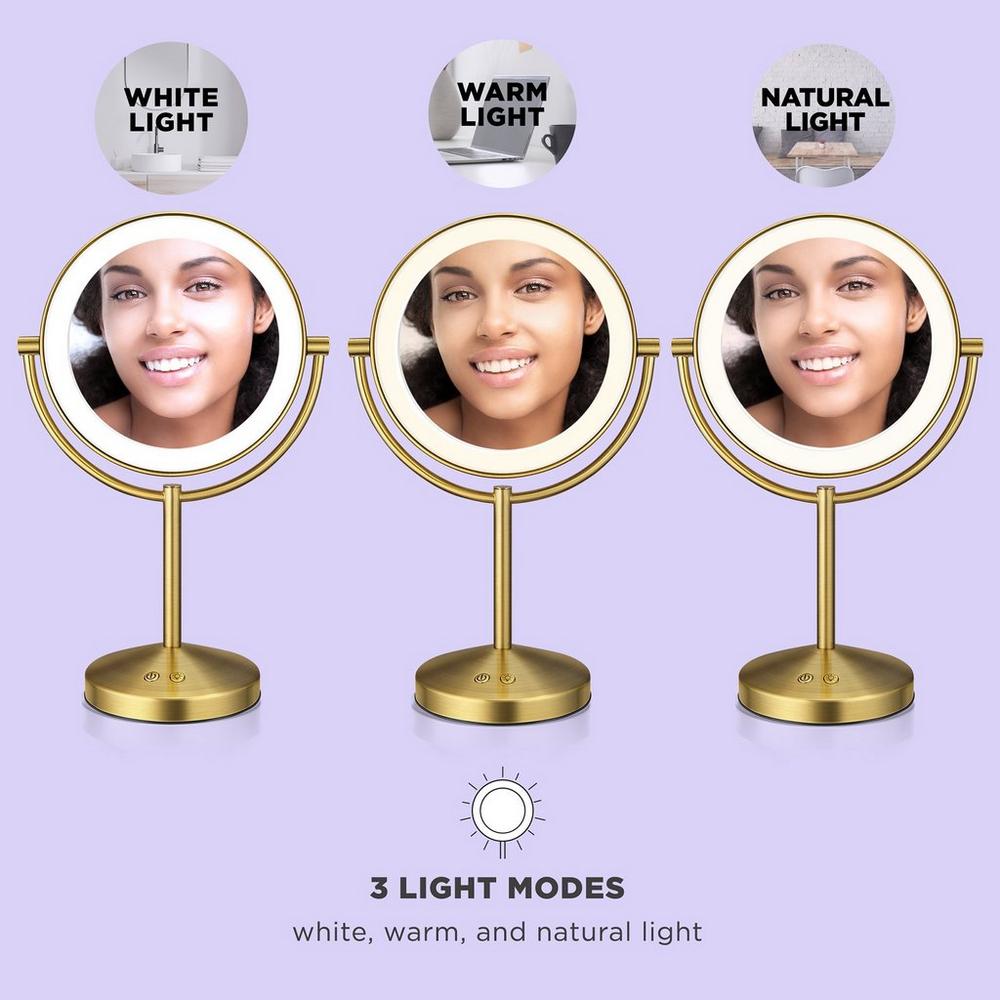 Halo Double-Sided Lighted Makeup Mirror