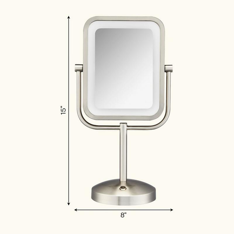 Conair - Reflections Oblong Double-Sided 1x/8x Magnification