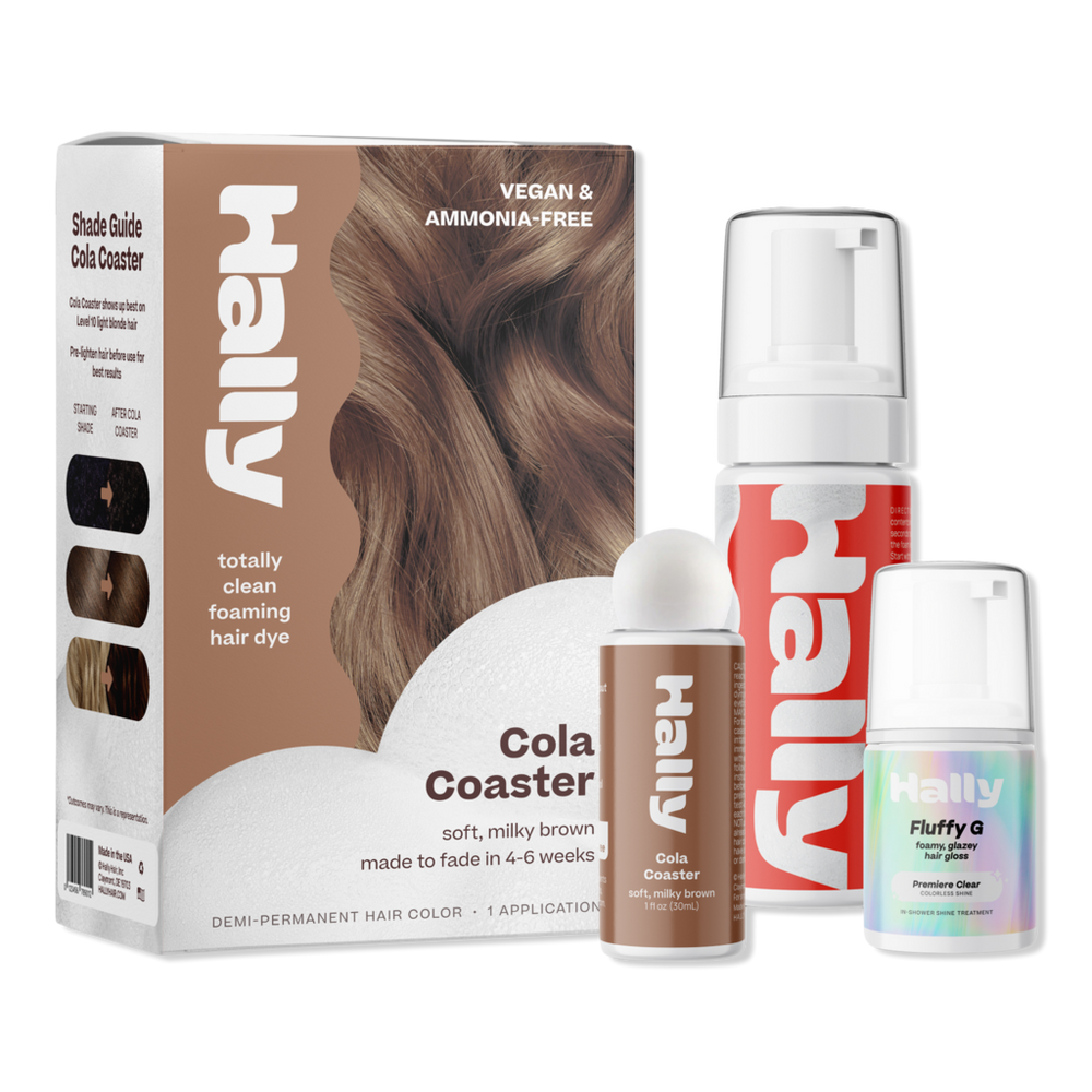 Hally Color Cloud Foaming Hair Color - Cola Coaster