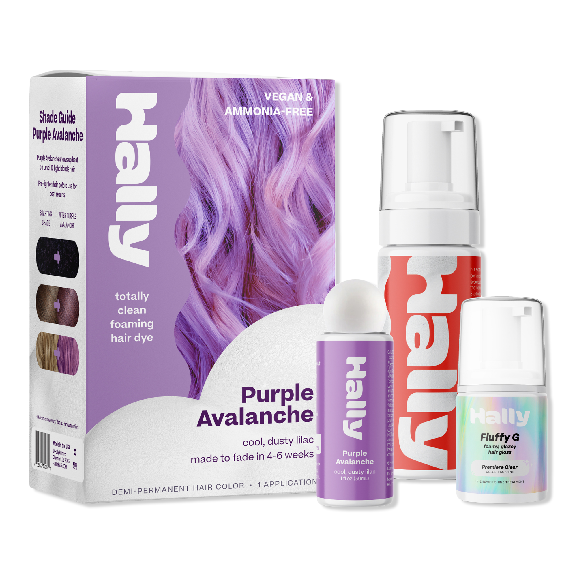 HALLY Color Cloud Foaming Hair Color #1