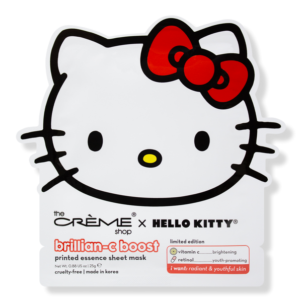 The Crème Shop Hello Kitty Brillian-C Boost Printed Essence Sheet Mask #1