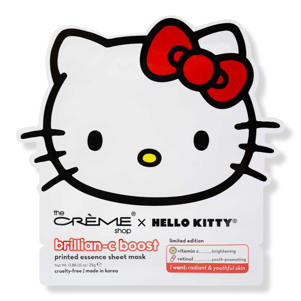 The Creme Shop Hello Kitty Brillian-c Boost Printed Essence Sheet Mask
