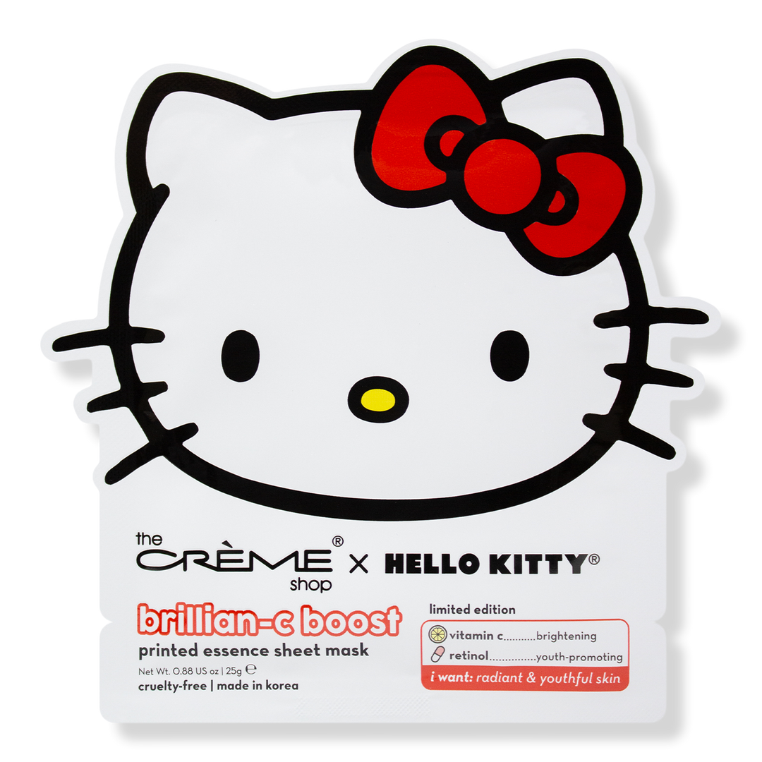The Crème Shop Hello Kitty Brillian-C Boost Printed Essence Sheet Mask #1