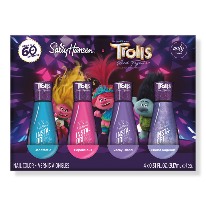Sally Hansen Insta Dri x Trolls Nail Polish Quad Pack #1