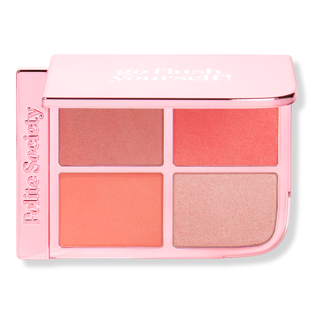 Polite Society Go Flush Yourself Blush & Highlight Face Palette #1