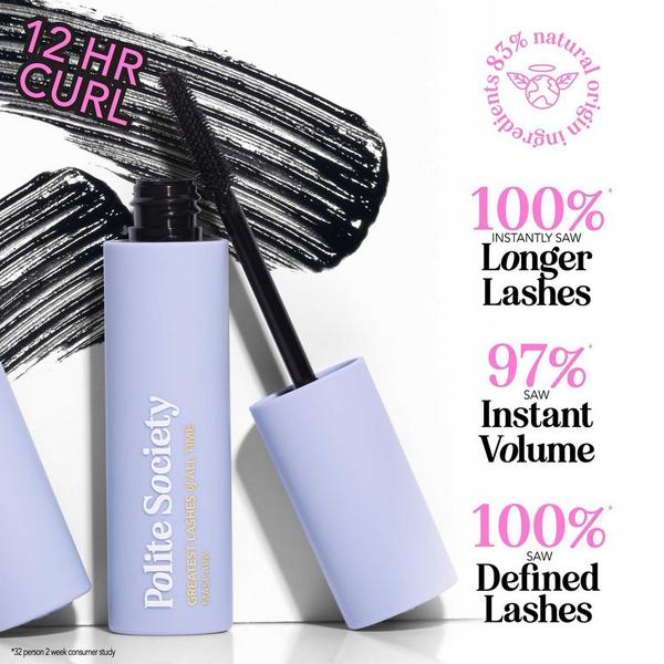 Polite Society Greatest Lashes of All Time Volumizing, Lengthening, Lifting & Curling Mascara #4